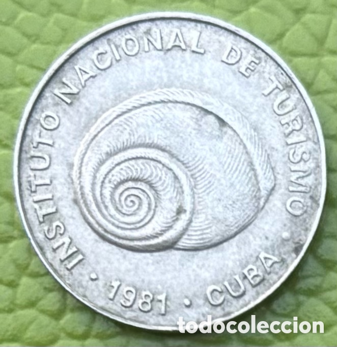 Moedas antigas da Am&eacute;rica: CUBA. 5 CENTAVOS DE PESO. 1981. INTUR.