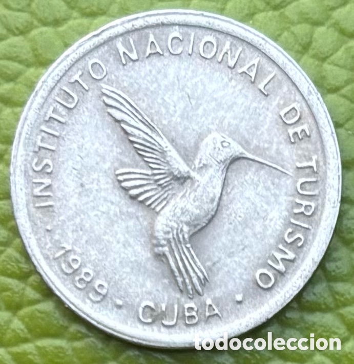 Moedas antigas da Am&eacute;rica: CUBA. 10 CENTAVOS DE PESO. 1989. INTUR.