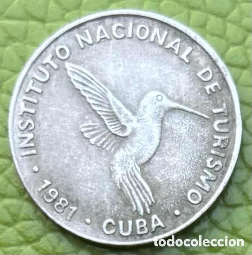 Moedas antigas da Am&eacute;rica: CUBA. 10 CENTAVOS DE PESO. 1981. INTUR.