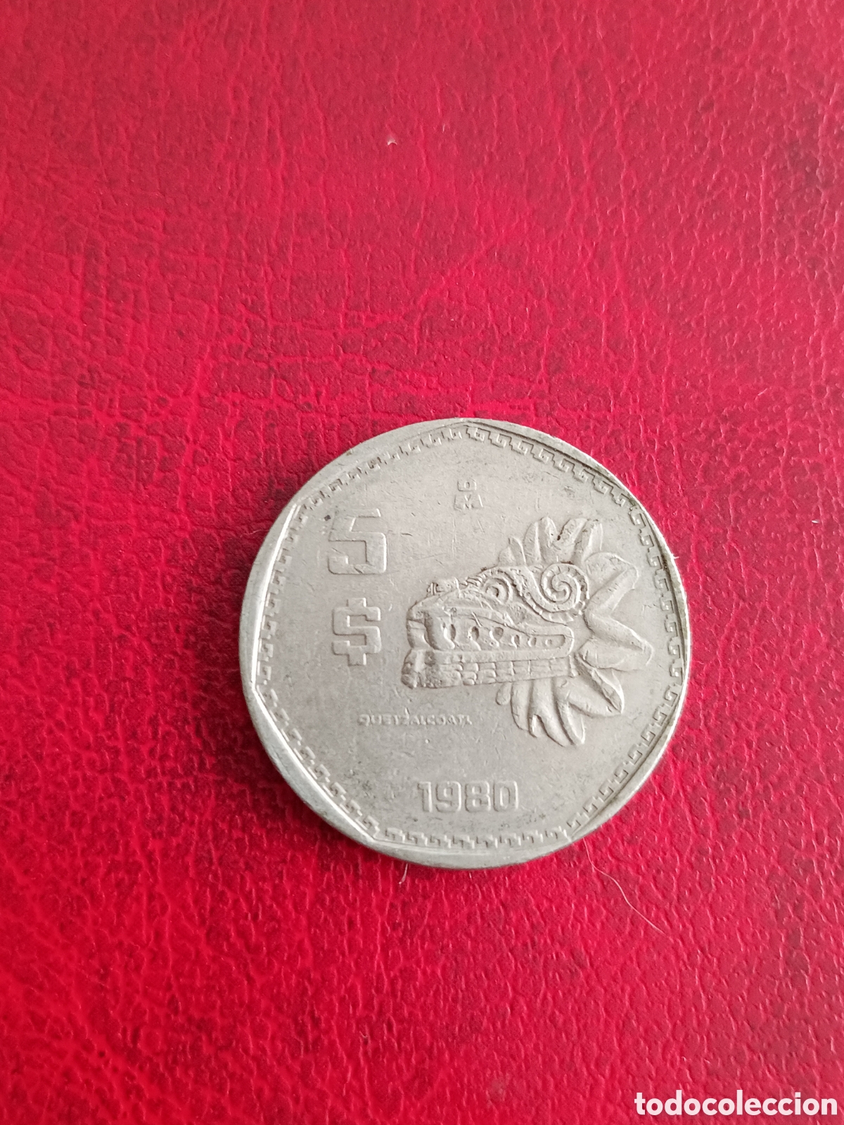 Alte M&uuml;nzen aus Amerika: 5 PESOS 1980 - M&Eacute;XICO