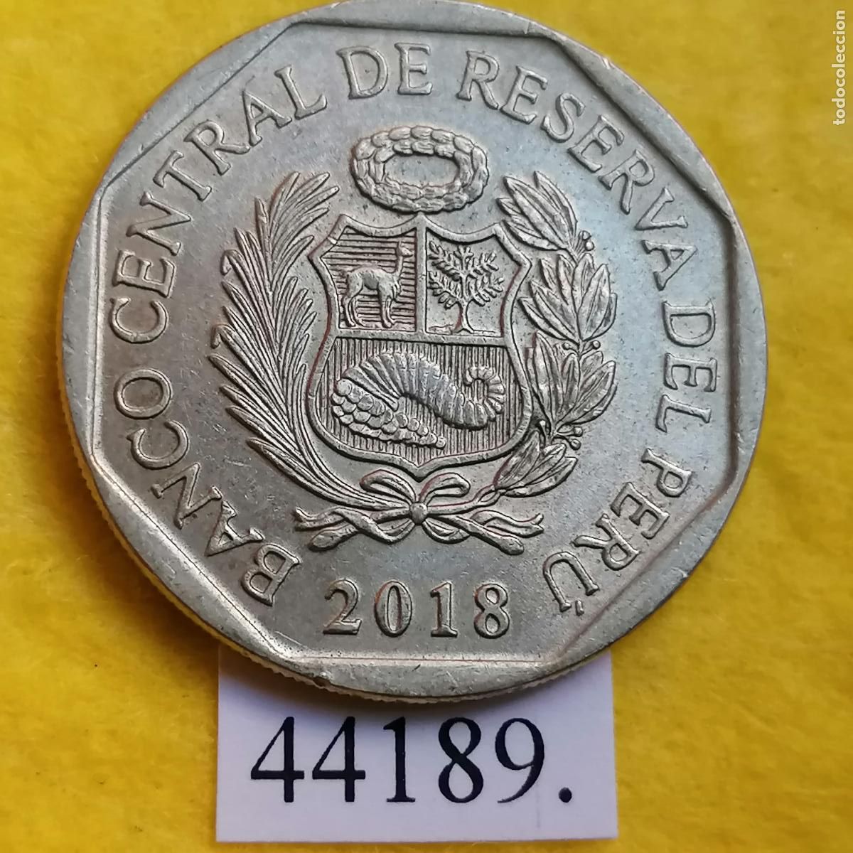 Monedas antiguas de Am&eacute;rica: Per&uacute; 1 sol 2018, Suri - Foto 2