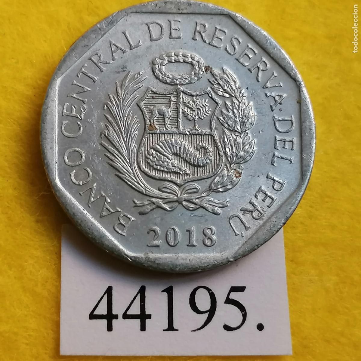 Monedas antiguas de Am&eacute;rica: Per&uacute; 5 c&eacute;ntimos 2018 - Foto 2