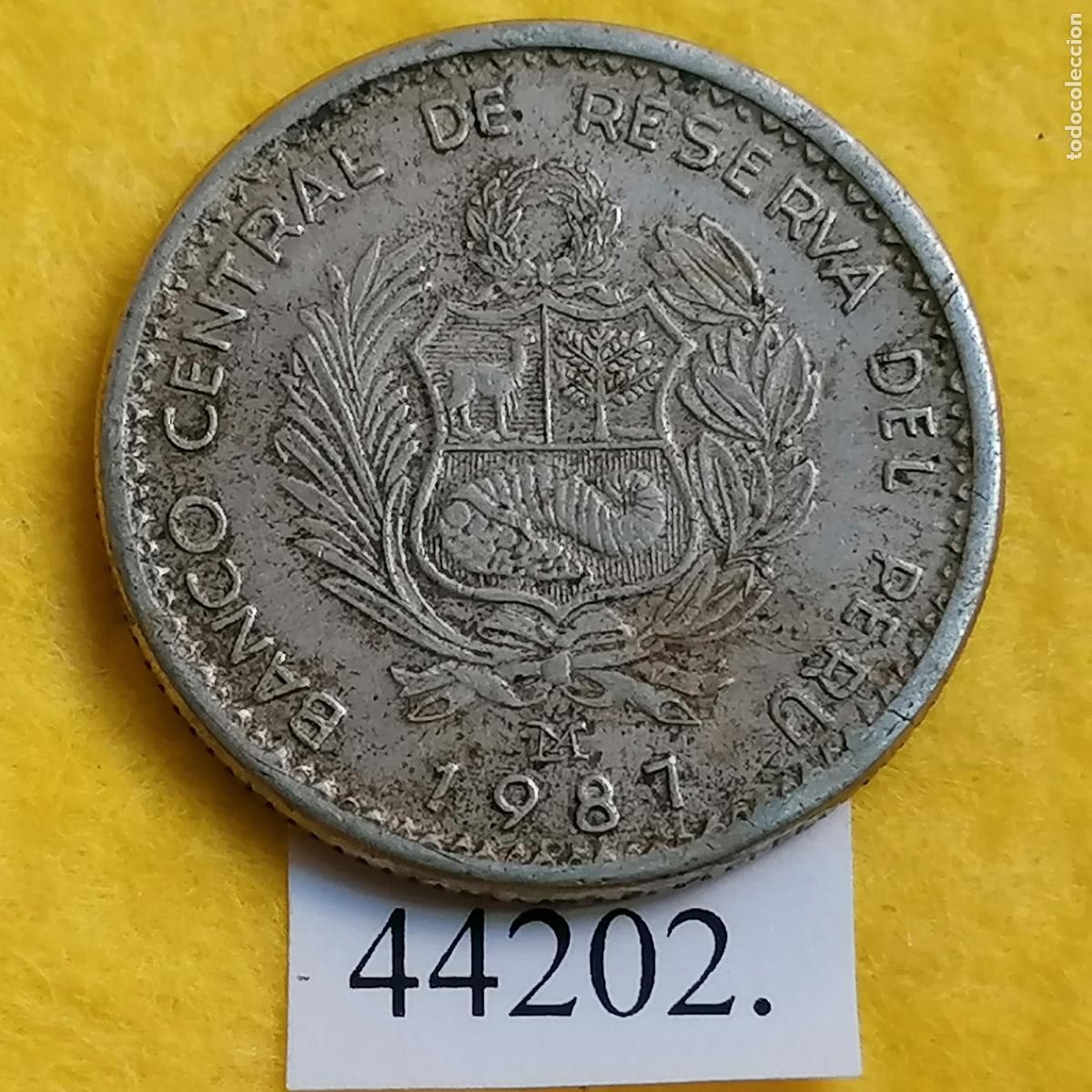 Monedas antiguas de Am&eacute;rica: Per&uacute; 1 inti 1987 ,,,,, - Foto 2