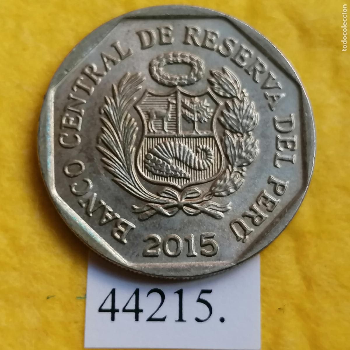 Monedas antiguas de Am&eacute;rica: Per&uacute; 1 sol 2015, Huarautambo - Foto 2