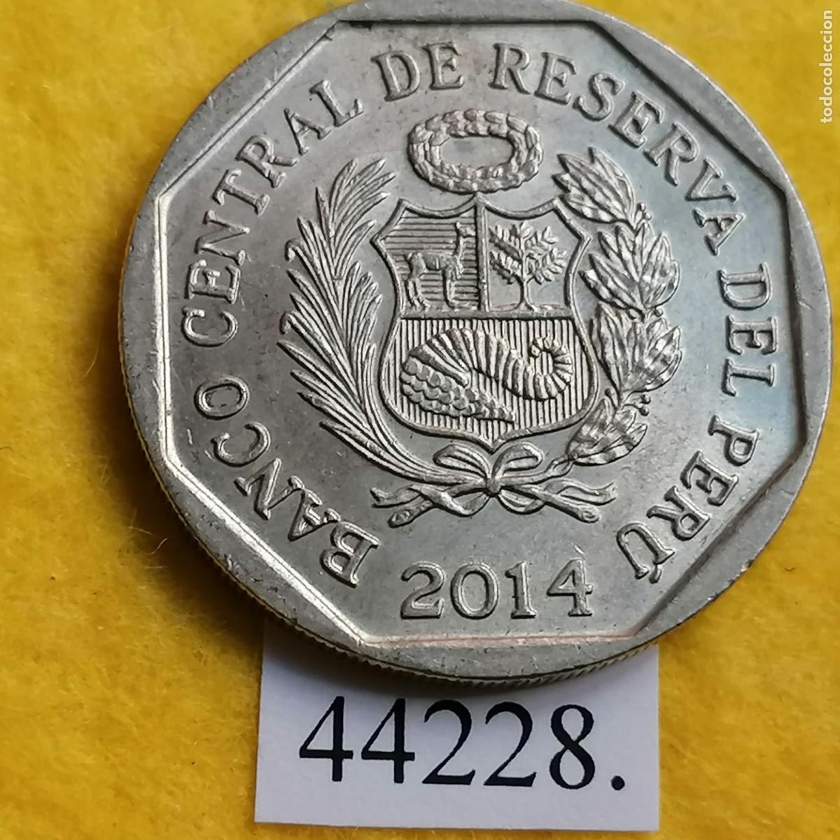 Monedas antiguas de Am&eacute;rica: Per&uacute; 1 sol 2014, Huaca de la Luna - Foto 2