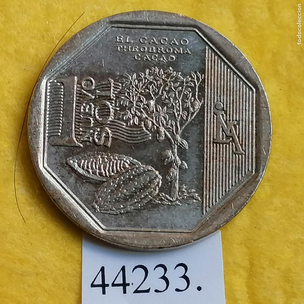Monedas antiguas de Am&eacute;rica: Per&uacute; 1 sol 2013, Cacao - Foto 1