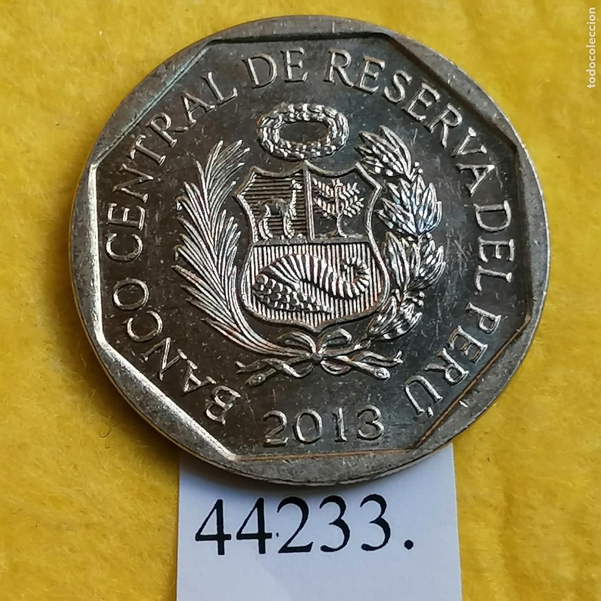 Monedas antiguas de Am&eacute;rica: Per&uacute; 1 sol 2013, Cacao - Foto 2