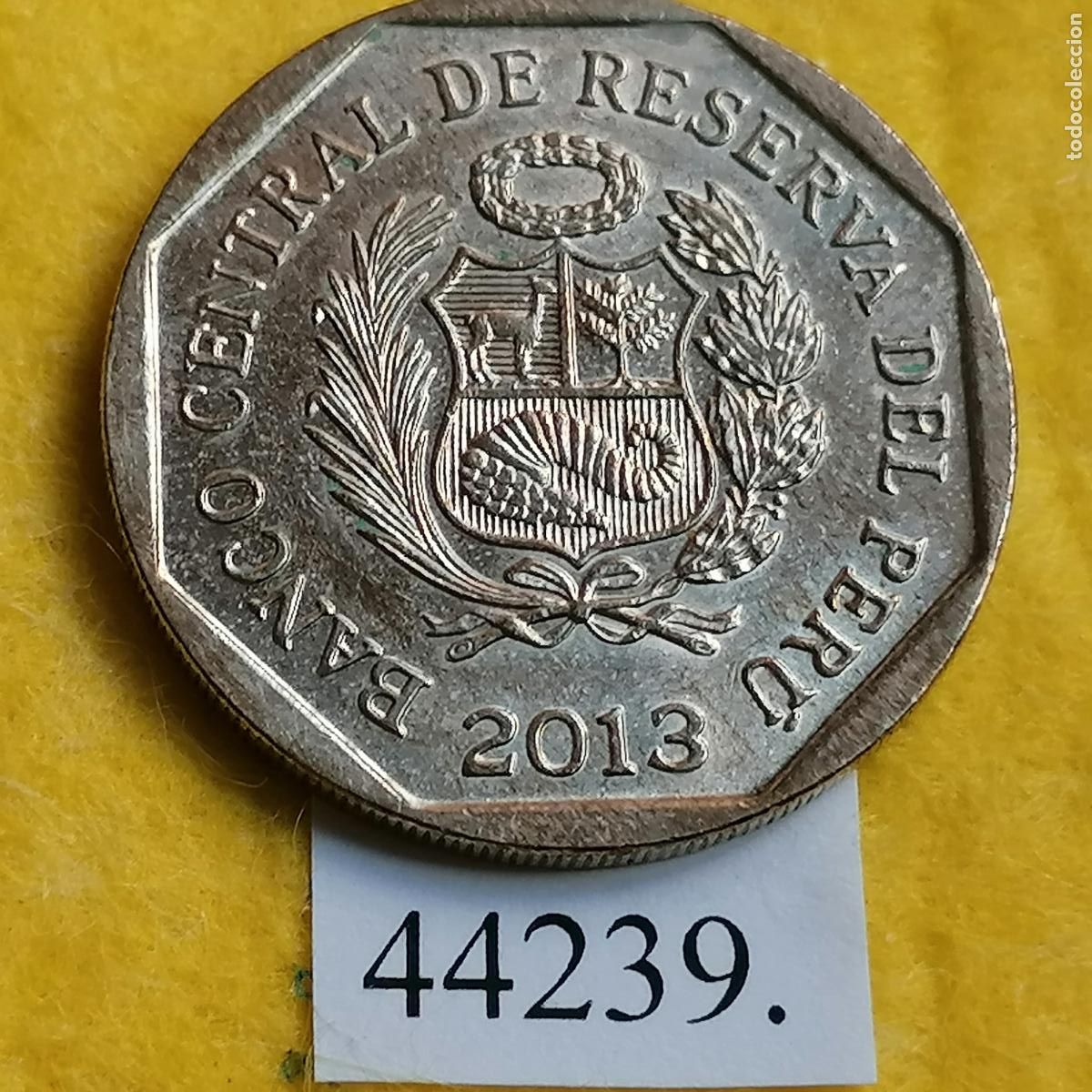 Monedas antiguas de Am&eacute;rica: Per&uacute; 1 sol 2013, Templo de Kotosh - Foto 2