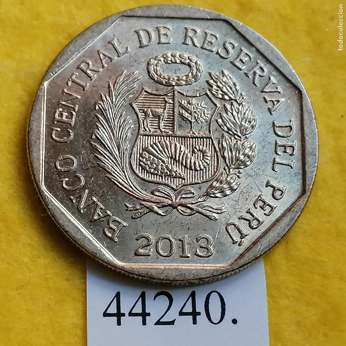 Monedas antiguas de Am&eacute;rica: Per&uacute; 1 sol 2013, Templo de Kotosh - Foto 2