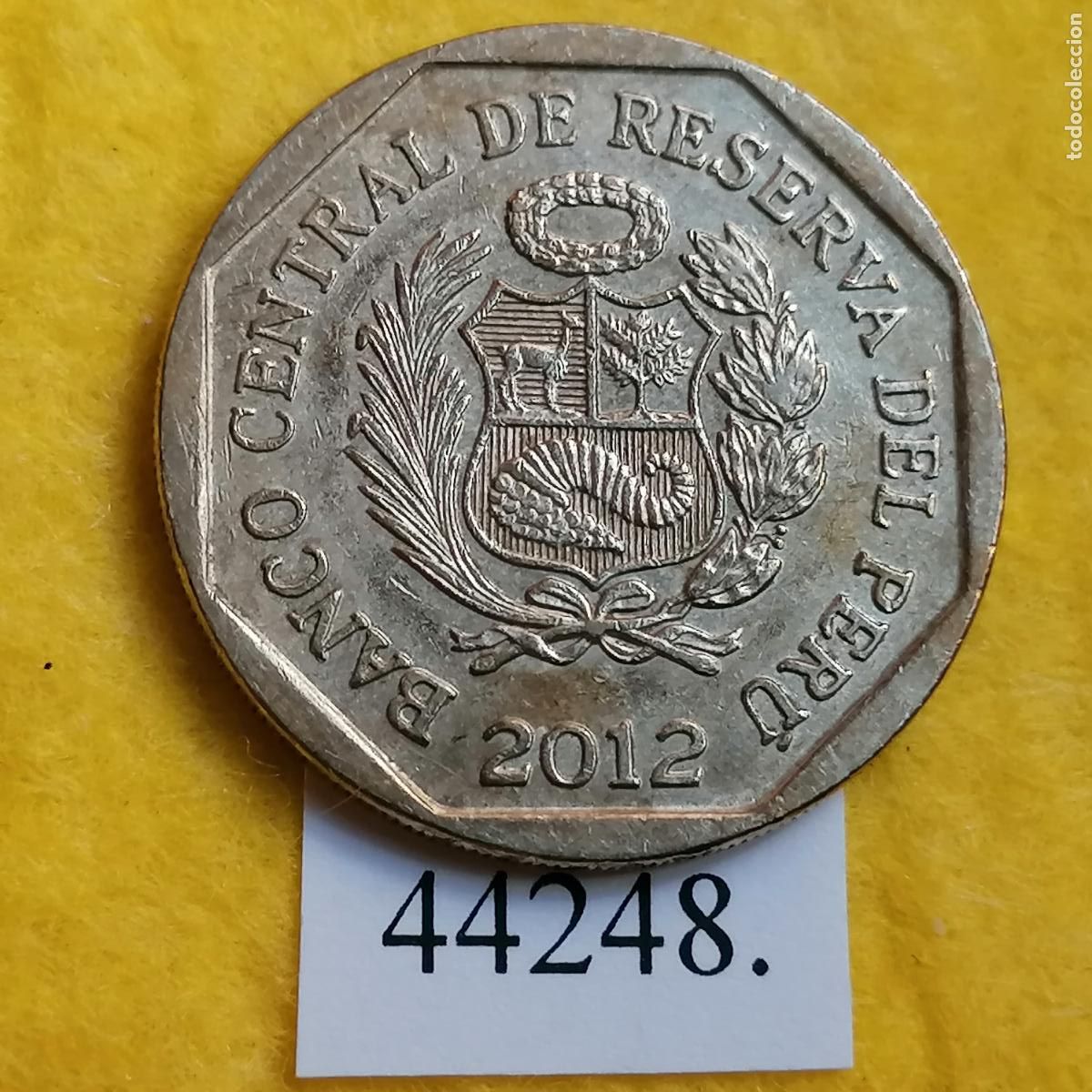Monedas antiguas de Am&eacute;rica: Peru 1 sol 2012, Kuntur Wasi - Foto 2