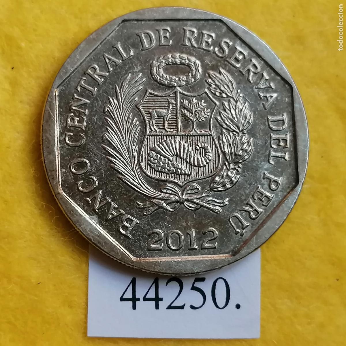 Monedas antiguas de Am&eacute;rica: Peru 1 sol 2012, Kuntur Wasi - Foto 2