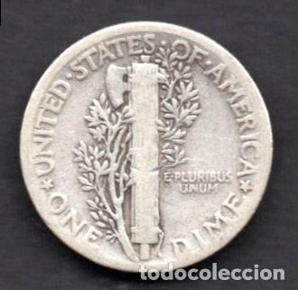 Monedas antiguas de Am&eacute;rica: USA - DIME de PLATA 1936 - Foto 2