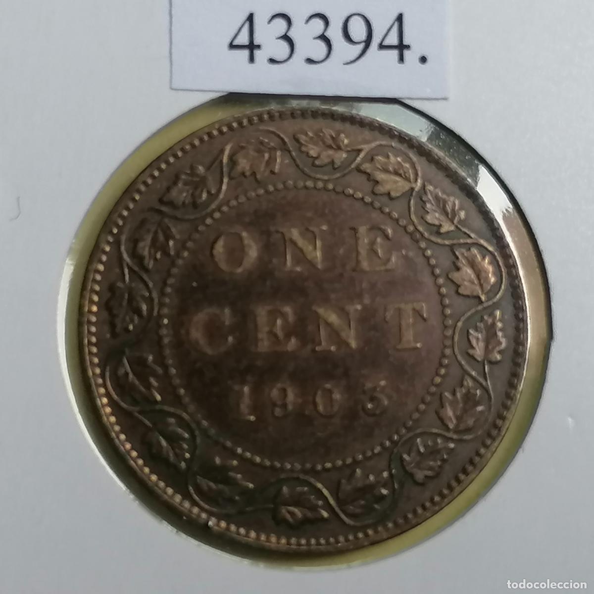 Monedas antiguas de Am&eacute;rica: Canada, 1 c&eacute;ntimo 1903 - Foto 2