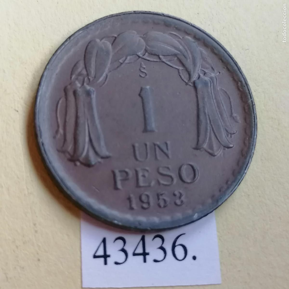 Monedas antiguas de Am&eacute;rica: Chile 1 peso 1953 ..... - Foto 2