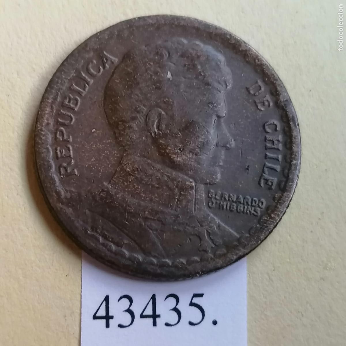 Monedas antiguas de Am&eacute;rica: Chile 1 peso 1948 ............. - Foto 1