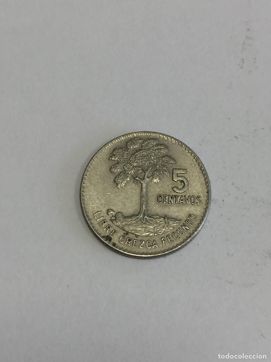 Monedas antiguas de Am&eacute;rica: MONEDA DE GUATEMALA DE 5 CENTAVOS 1965 - Foto 2