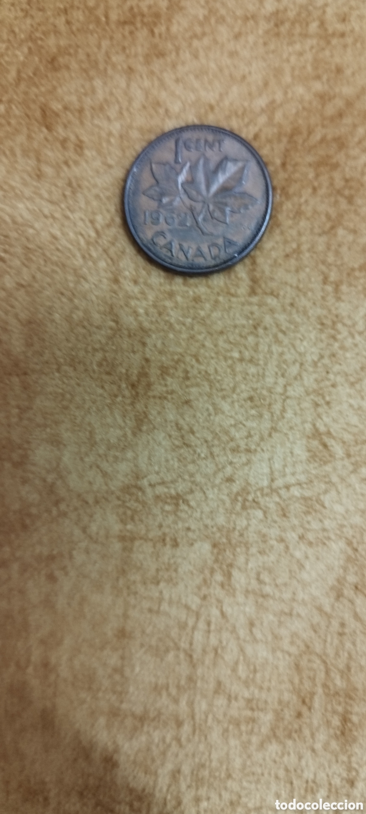 Moedas antigas da Am&eacute;rica: Moneda Canad&aacute; 1 centavo 1962