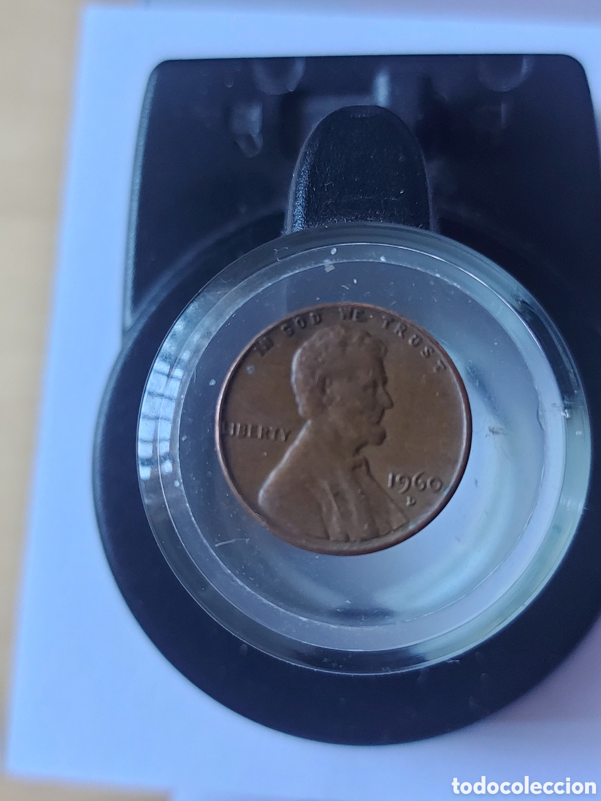 Moedas antigas da Am&eacute;rica: MONEDA ESTADOS UNIDOS EEUU 1 CENTAVO ONE CENT 1960 D
