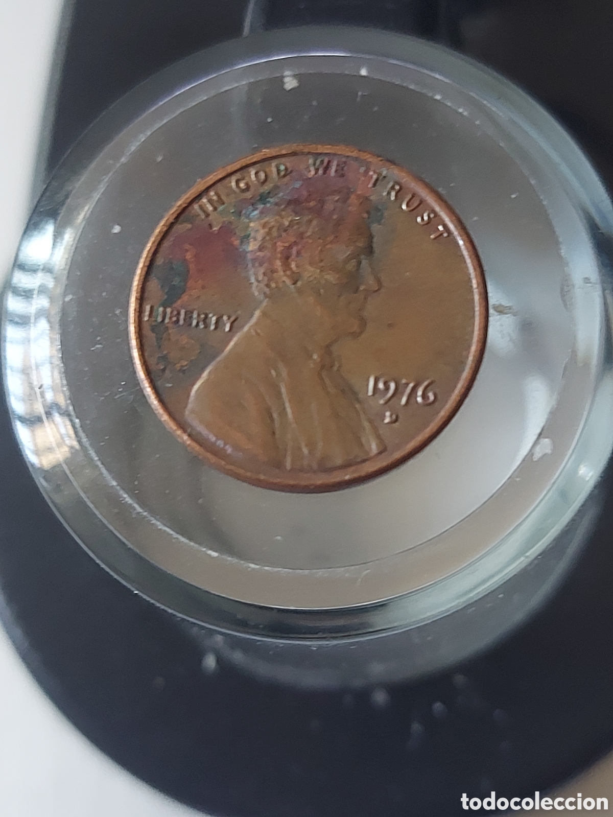 Monnaies anciennes d'Am&eacute;rique: MONEDA ESTADOS UNIDOS EEUU 1 CENTAVO ONE CENT 1976 D