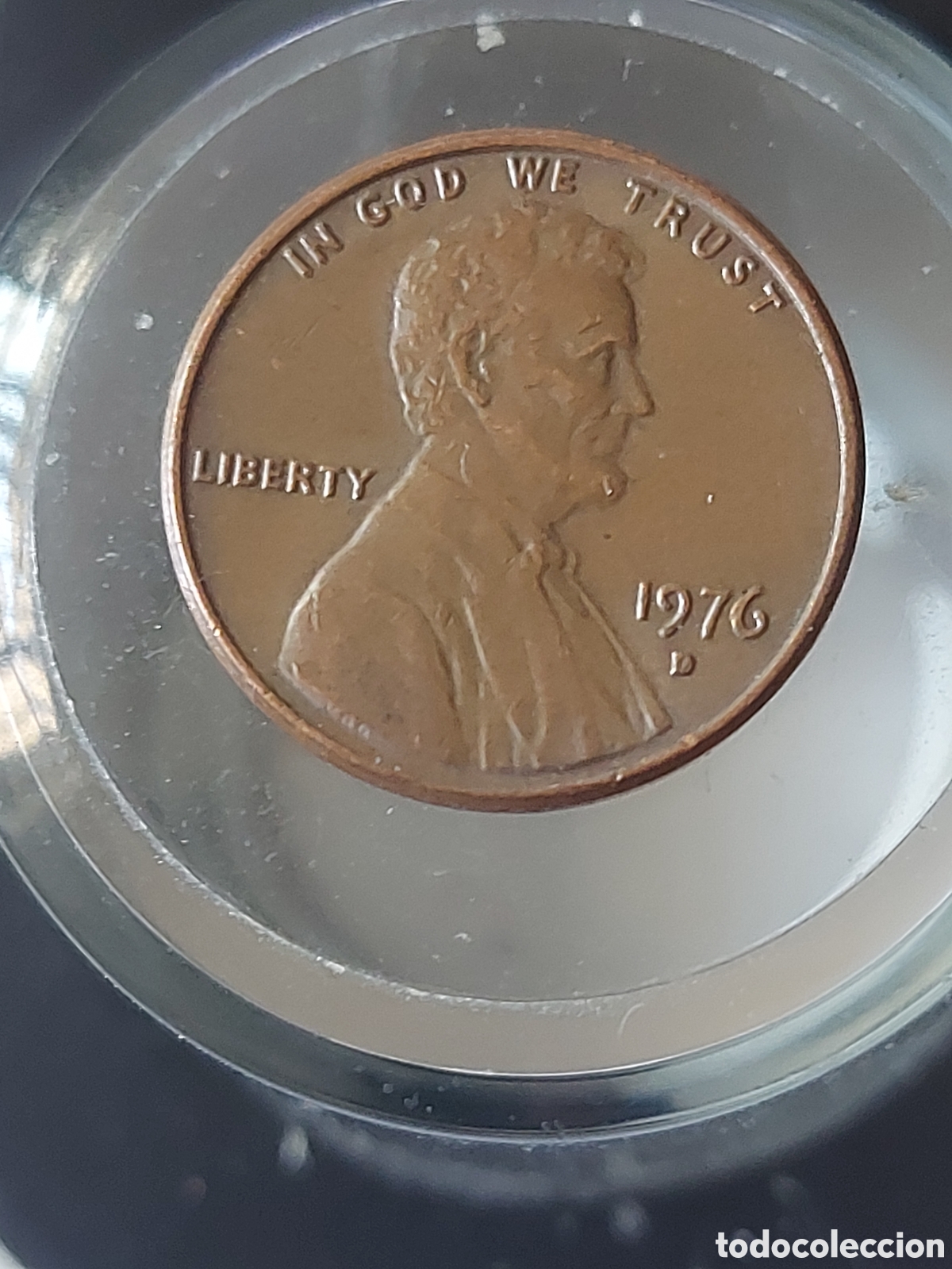 Monnaies anciennes d'Am&eacute;rique: MONEDA ESTADOS UNIDOS EEUU 1 CENTAVO ONE CENT 1976 D