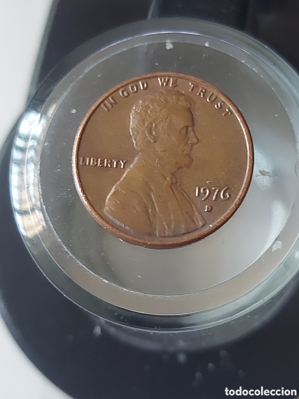 Monnaies anciennes d'Am&eacute;rique: MONEDA ESTADOS UNIDOS EEUU 1 CENTAVO ONE CENT 1976 D