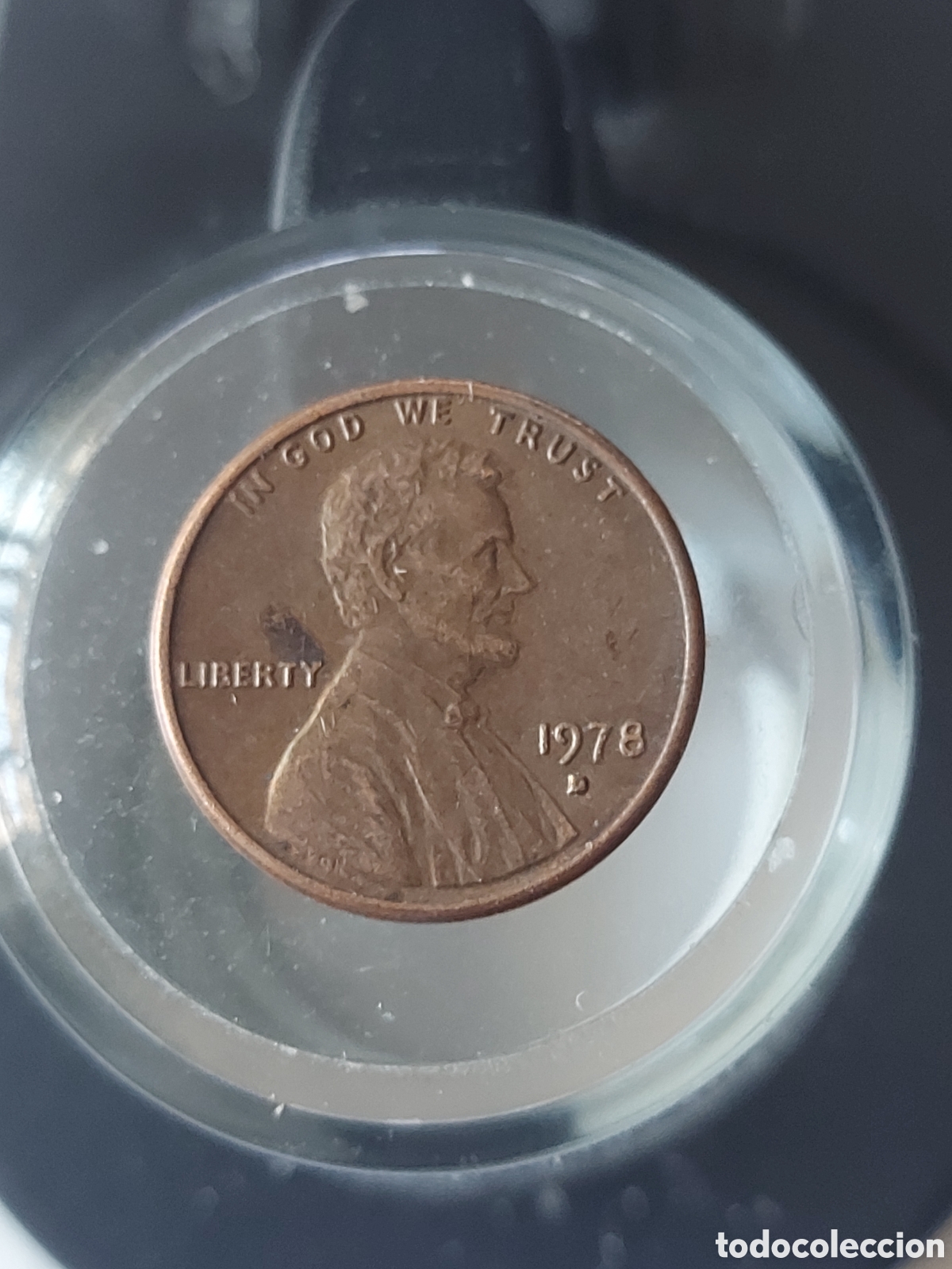 Monedas antiguas de Am&eacute;rica: MONEDA ESTADOS UNIDOS EEUU 1 CENTAVO ONE CENT 1978 D