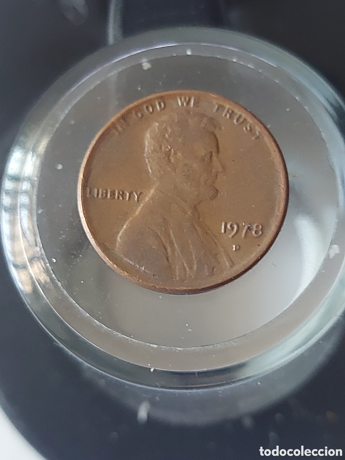 Monedas antiguas de Am&eacute;rica: MONEDA ESTADOS UNIDOS EEUU 1 CENTAVO ONE CENT 1978 D
