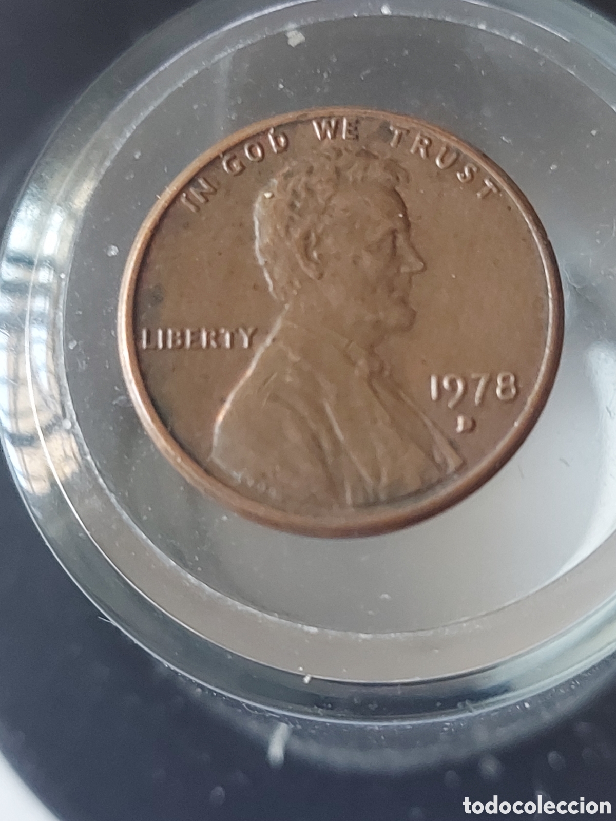Monedas antiguas de Am&eacute;rica: MONEDA ESTADOS UNIDOS EEUU 1 CENTAVO ONE CENT 1978 D