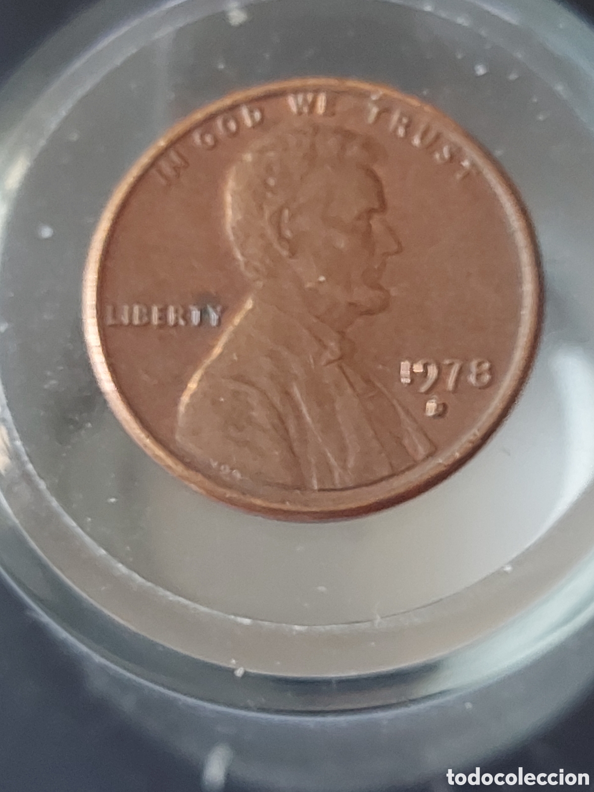 Monedas antiguas de Am&eacute;rica: MONEDA ESTADOS UNIDOS EEUU 1 CENTAVO ONE CENT 1978 D
