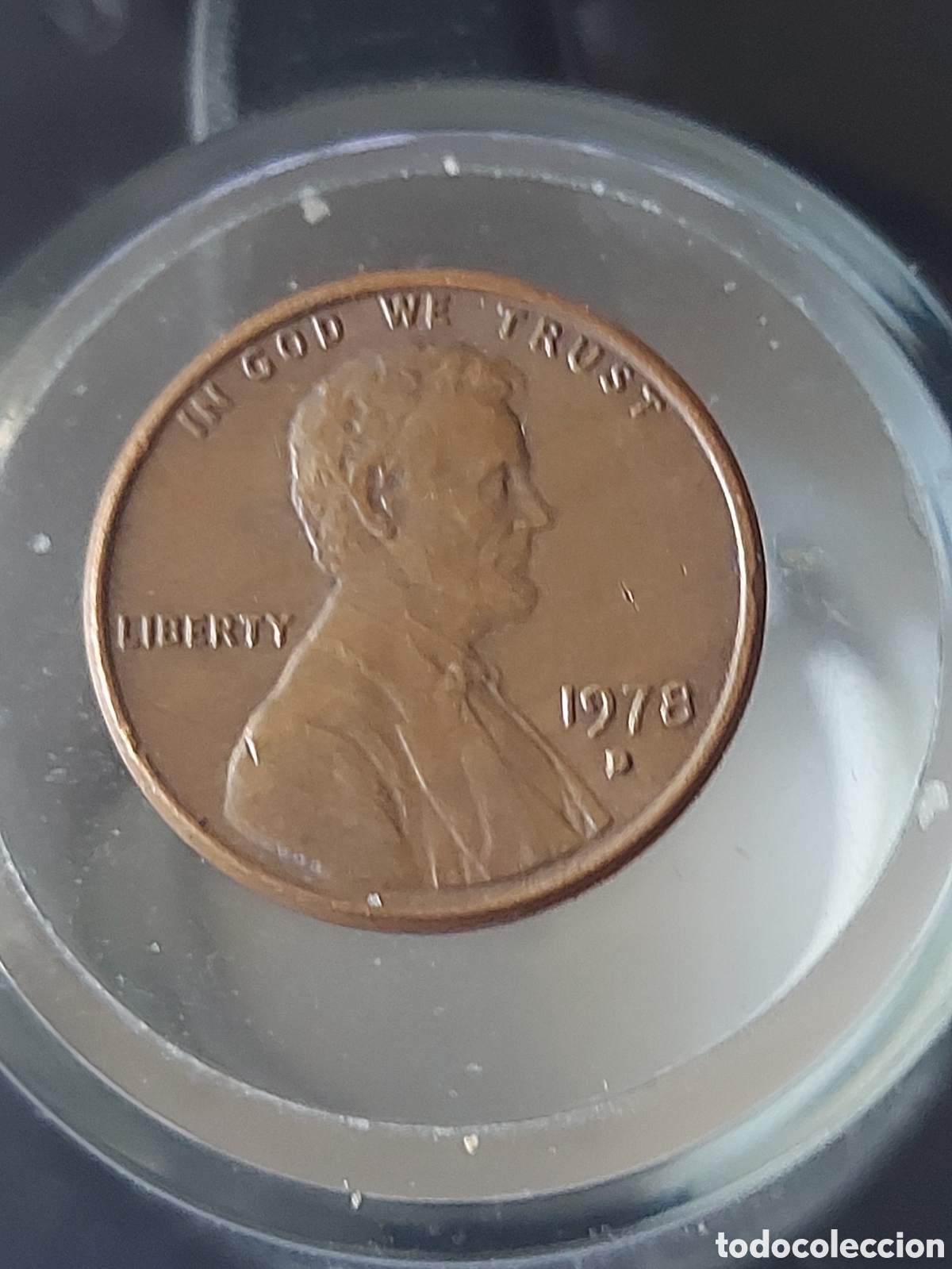 Monedas antiguas de Am&eacute;rica: MONEDA ESTADOS UNIDOS EEUU 1 CENTAVO ONE CENT 1978 D