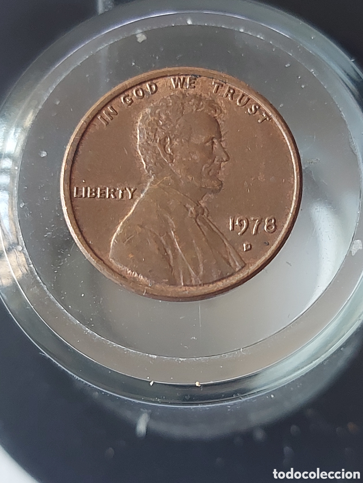 Monedas antiguas de Am&eacute;rica: MONEDA ESTADOS UNIDOS EEUU 1 CENTAVO ONE CENT 1978 D