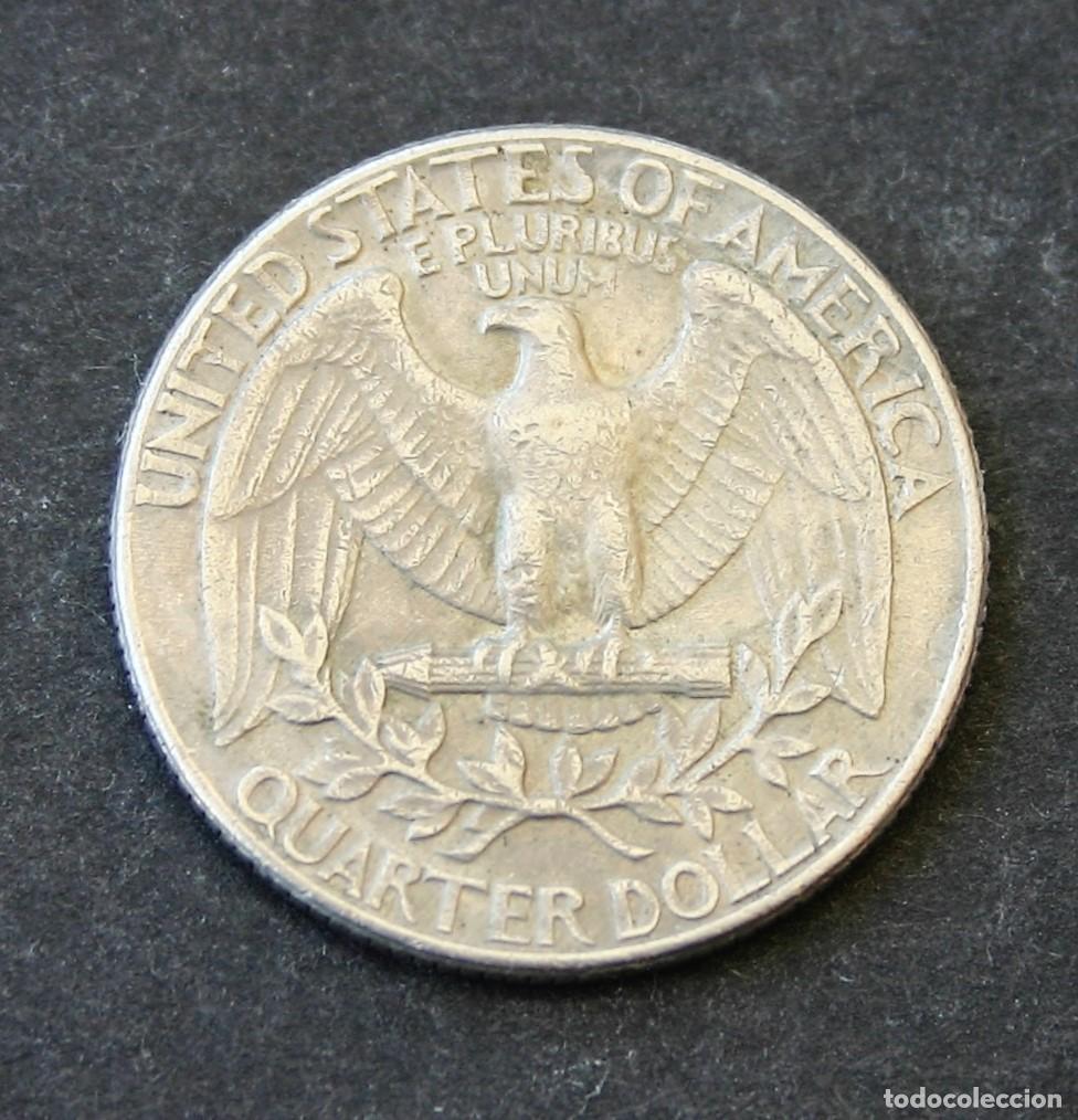 Monedas antiguas de Am&eacute;rica: AMERICAN WASHINGTON 1/4 DOLLAR 1990 D MINT