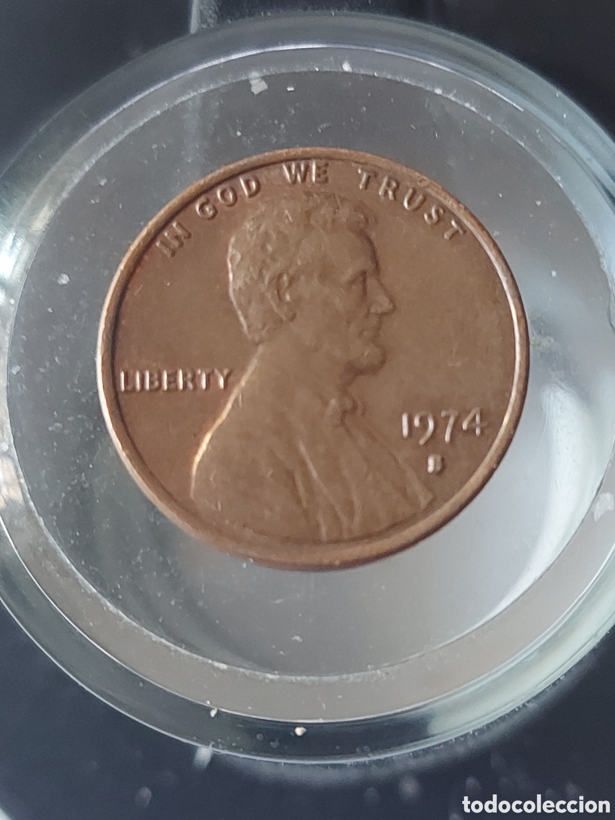 Monedas antiguas de Am&eacute;rica: MONEDA ESTADOS UNIDOS EEUU 1 CENTAVO ONE CENT 1974 S