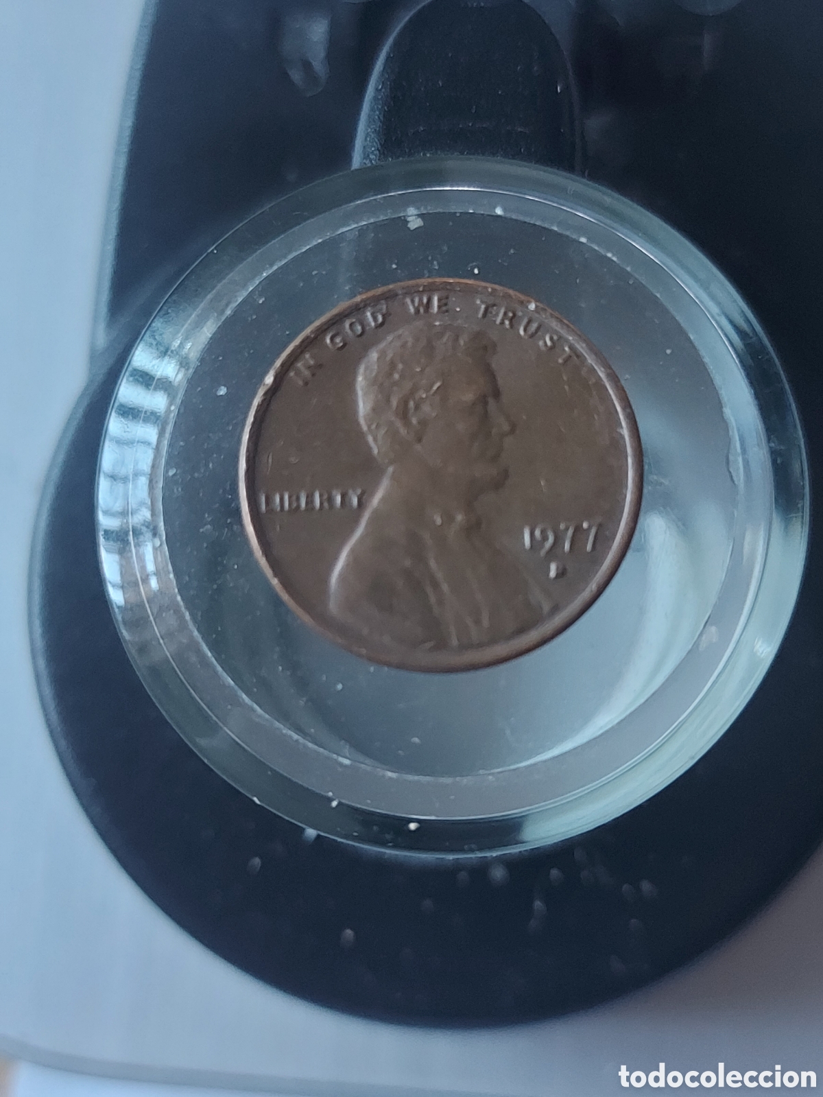 Monedas antiguas de Am&eacute;rica: MONEDA ESTADOS UNIDOS EEUU 1 CENTAVO ONE CENT 1977 D