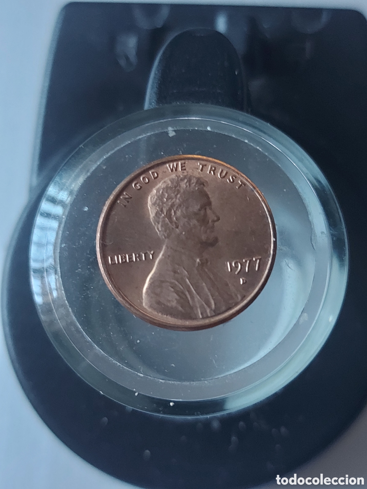 Monedas antiguas de Am&eacute;rica: MONEDA ESTADOS UNIDOS EEUU 1 CENTAVO ONE CENT 1977 D