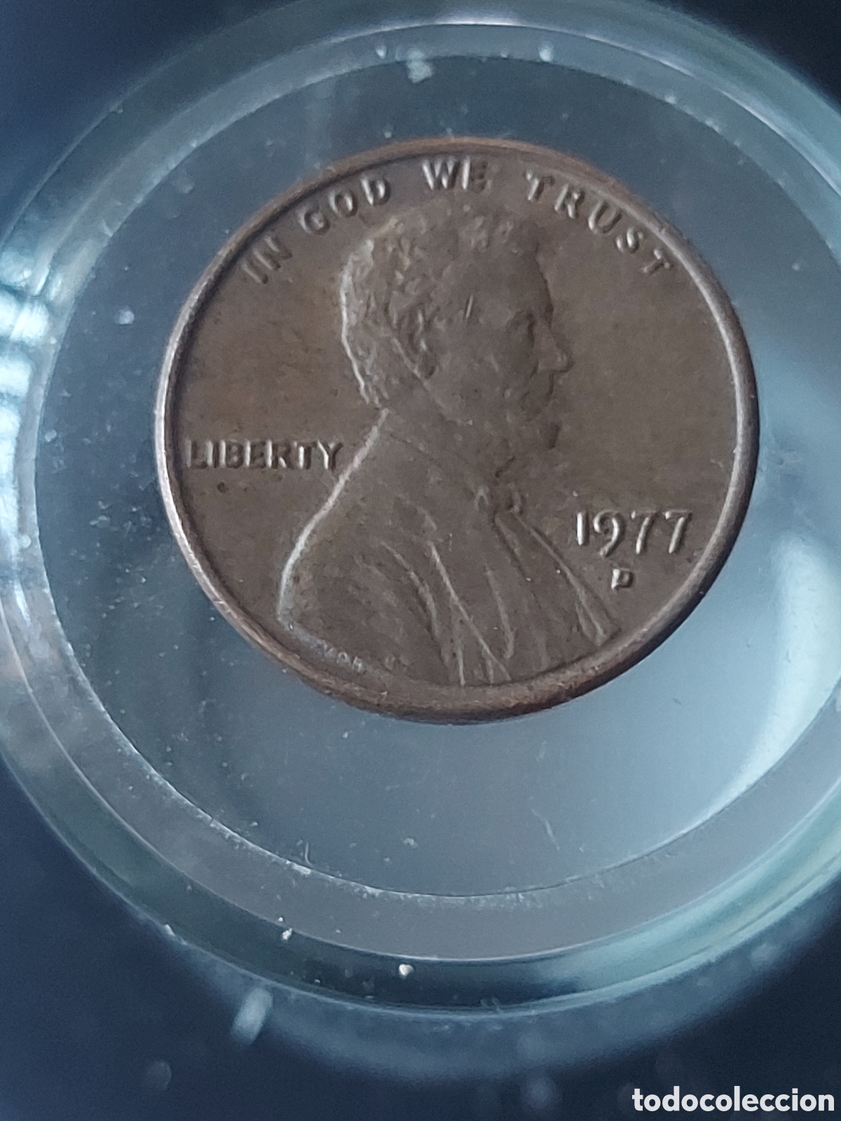 Monedas antiguas de Am&eacute;rica: MONEDA ESTADOS UNIDOS EEUU 1 CENTAVO ONE CENT 1977 D