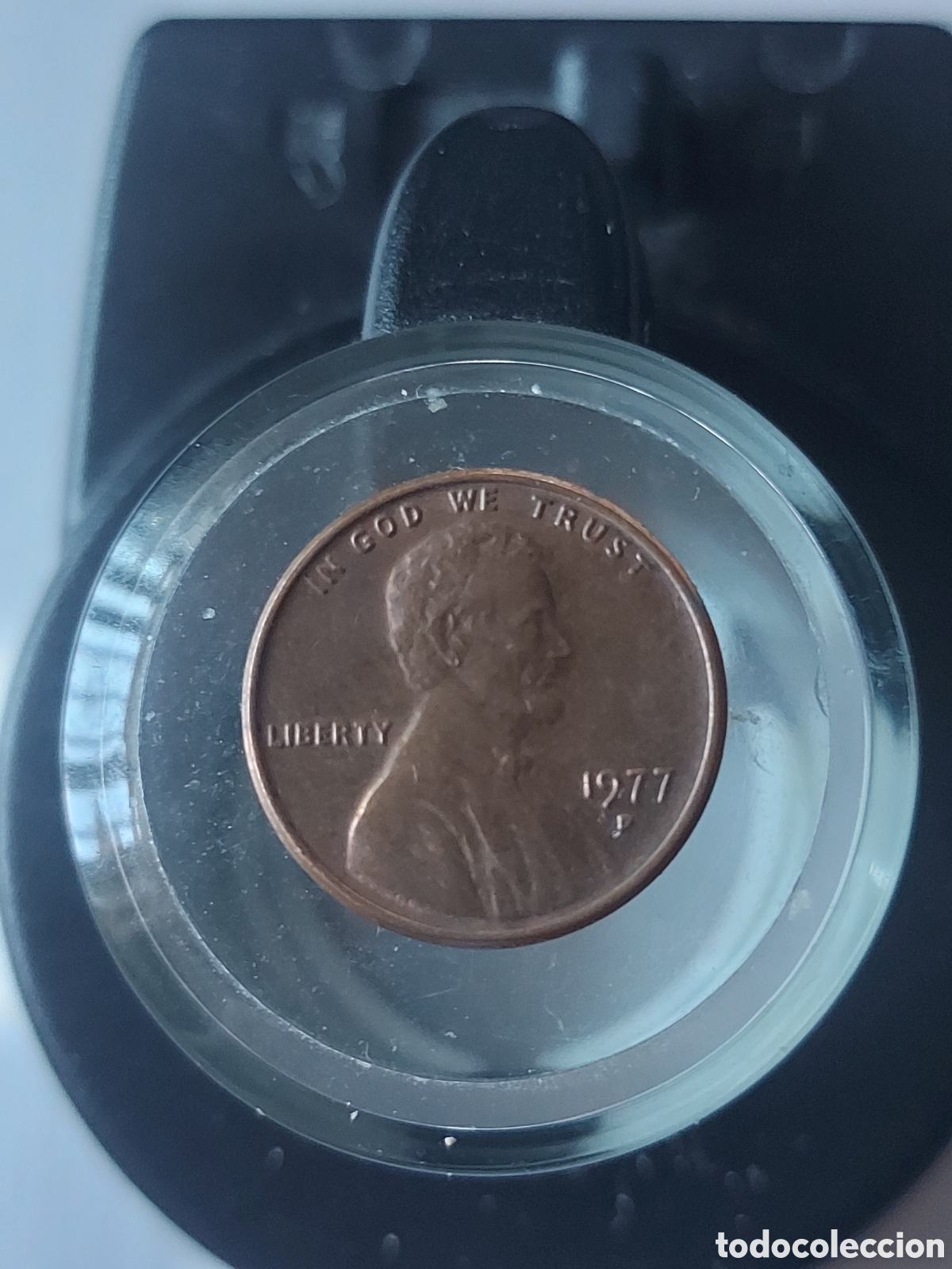 Monedas antiguas de Am&eacute;rica: MONEDA ESTADOS UNIDOS EEUU 1 CENTAVO ONE CENT 1977 D