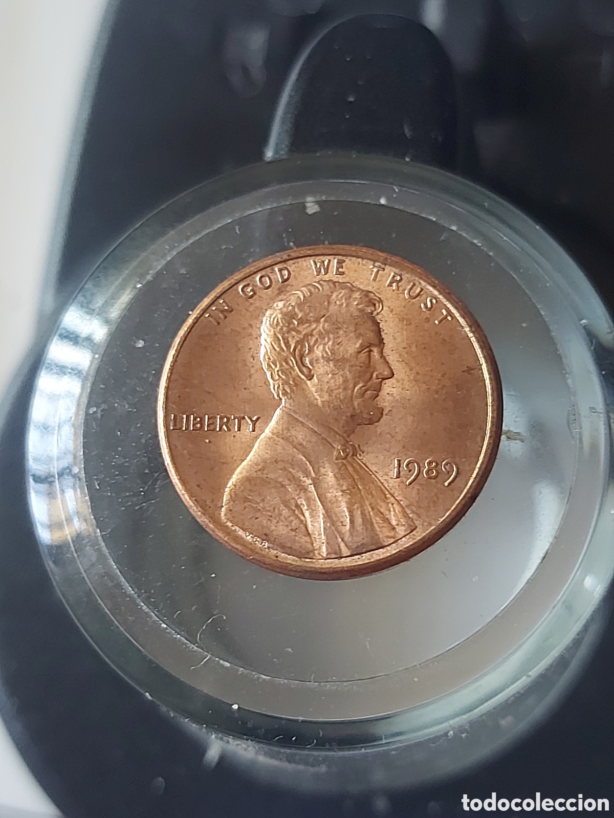 Moedas antigas da Am&eacute;rica: MONEDA ESTADOS UNIDOS EEUU 1 CENTAVO ONE CENT 1989