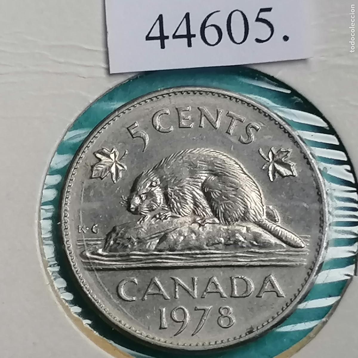 Monedas antiguas de Am&eacute;rica: Canada 5 centimos 1978 - Foto 1