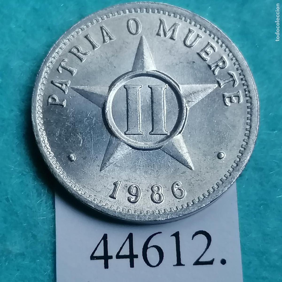 Monedas antiguas de Am&eacute;rica: Cuba 2 centavos 1986, centimos - Foto 1