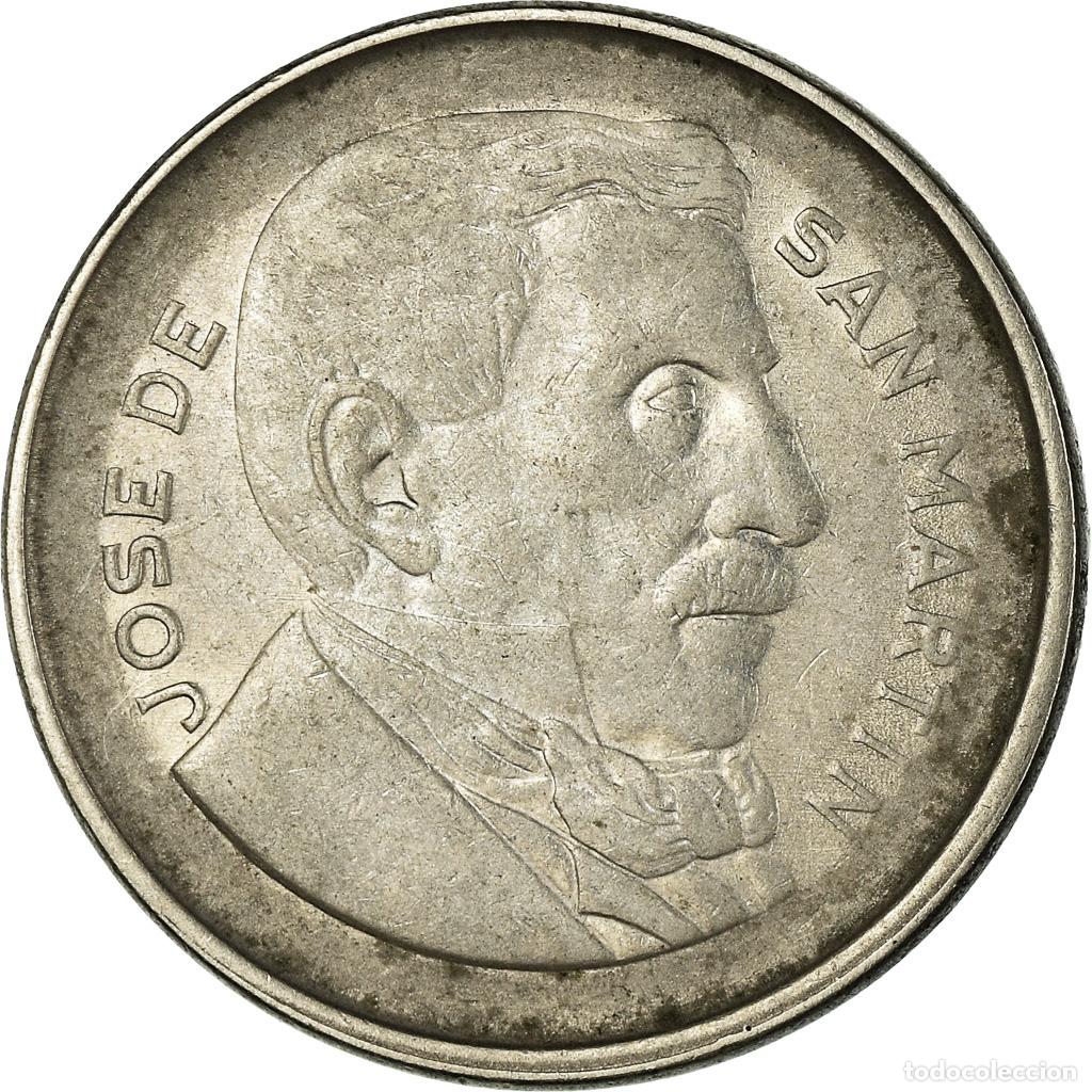 Alte M&uuml;nzen aus Amerika: [#756307] Moneda, Argentina, 20 Centavos, 1956, MBC, N&iacute;quel recubierto de acero, KM:52
