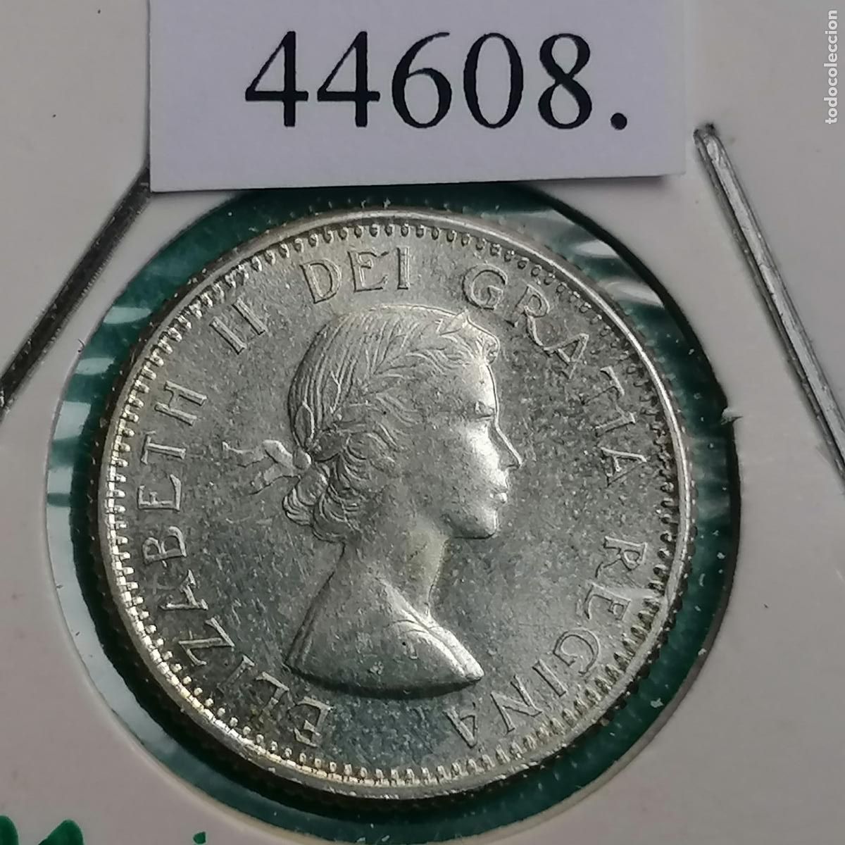 Monedas antiguas de Am&eacute;rica: Canada 10 centimos 1962 - Foto 2