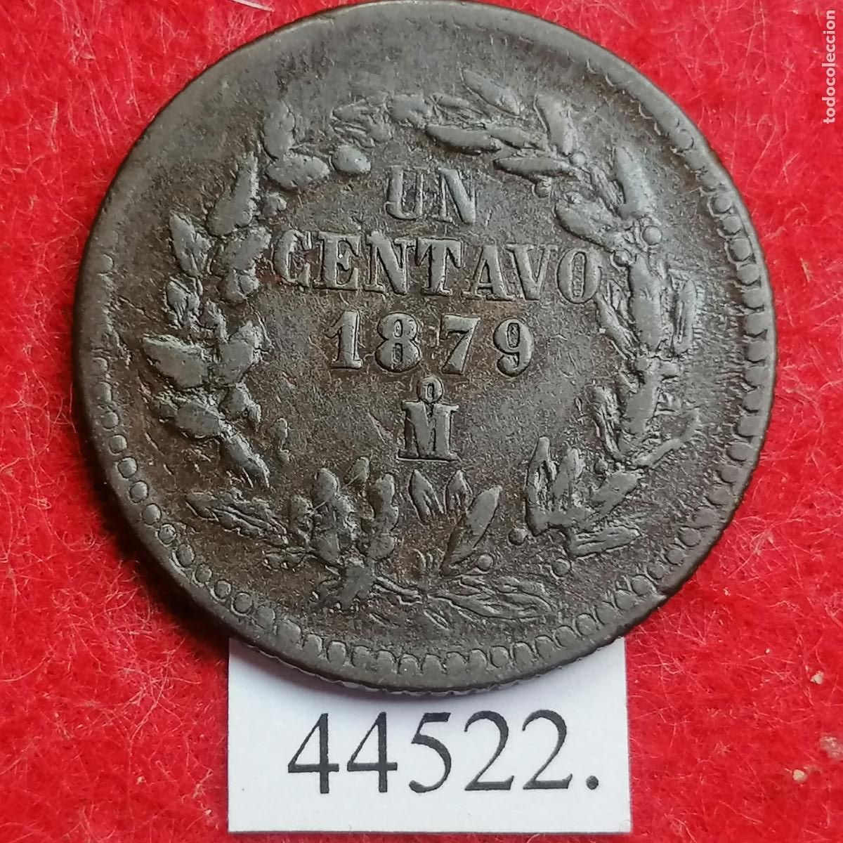 Monedas antiguas de Am&eacute;rica: M&eacute;xico 1 centavo 1879, M&eacute;jico, c&eacute;ntimo - Foto 1