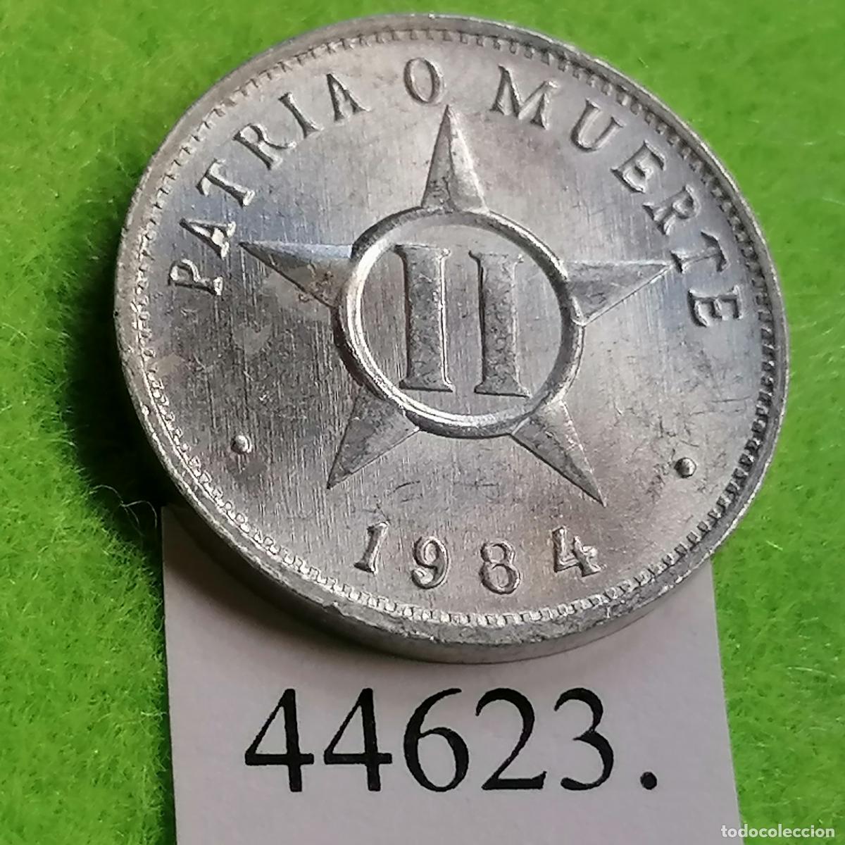 Monedas antiguas de Am&eacute;rica: Cuba 2 centavos 1984, c&eacute;ntimos - Foto 1