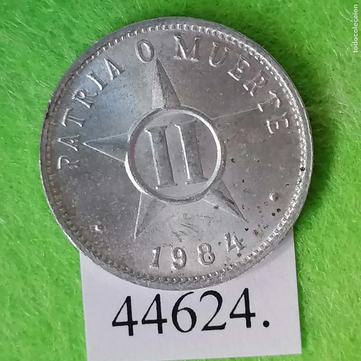 Monedas antiguas de Am&eacute;rica: Cuba 2 centavos 1984, c&eacute;ntimos - Foto 1