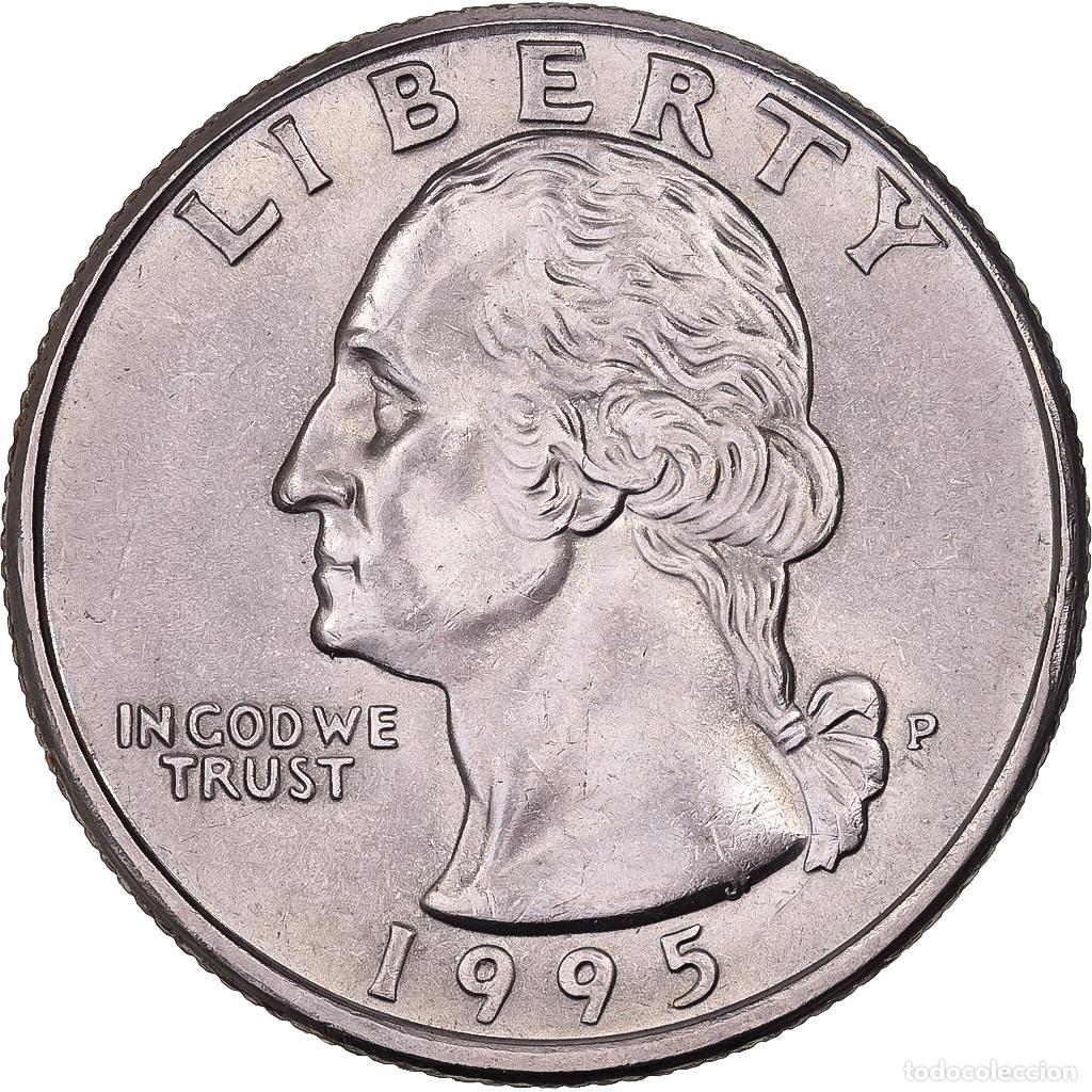 Monete antiche di America: [#638046] Estados Unidos, Quarter, Washington Quarter, 1995, U.S. Mint, Cobre - n&iacute;quel