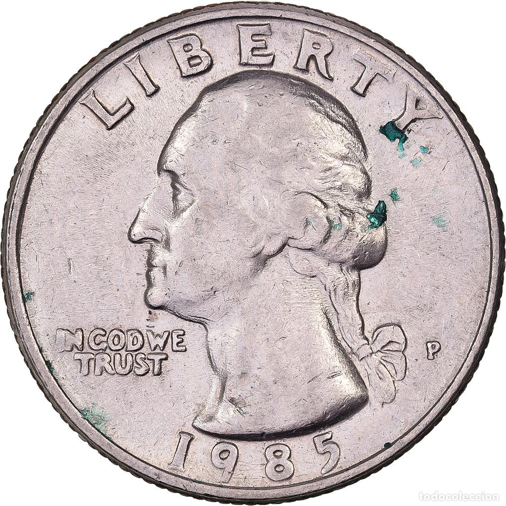 Monete antiche di America: [#638033] Estados Unidos, Quarter, Washington Quarter, 1985, U.S. Mint, Cobre - n&iacute;quel
