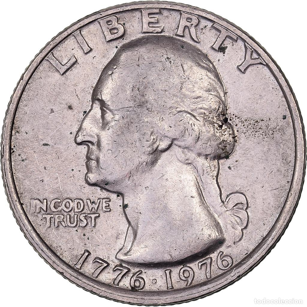 Monedas antiguas de Am&eacute;rica: [#638040] Estados Unidos, Quarter, Washington Quarter, 1976, U.S. Mint, Cobre - n&iacute;quel