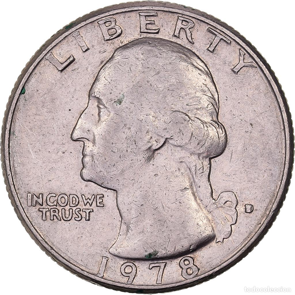 Monedas antiguas de Am&eacute;rica: [#638043] Estados Unidos, Quarter, Washington Quarter, 1978, U.S. Mint, Cobre - n&iacute;quel