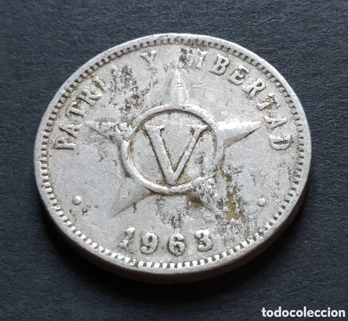 Monedas antiguas de Am&eacute;rica: MONEDA - CUBA 5 CENTAVOS 1963 - Foto 3